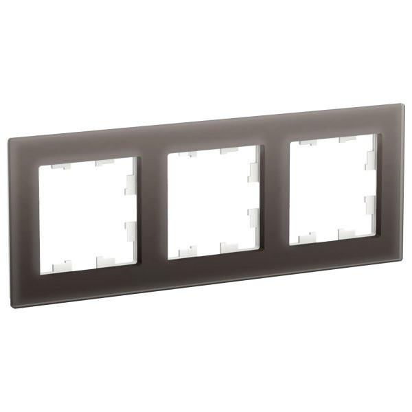 Рамка AtlasDesign ATN320603 3-ая Стекло мокко