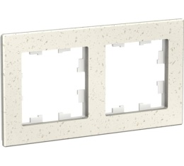 Рамка AtlasDesign ATN343102 2-ая Мрамор крем роял