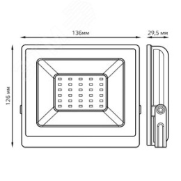 Прожектор GAUSS 613100330 30Вт 220-240В 6500k IP65 