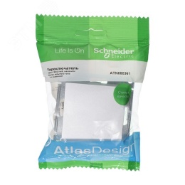 Переключатель AtlasDesign ATN000361 1кл, алюминий, механизм