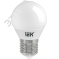 Лампа IEK LED5 Е27 5W 3000K 450лМ шар матовый