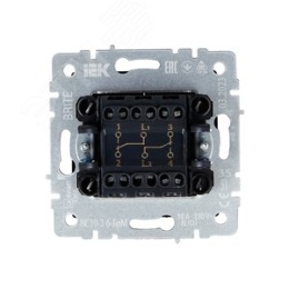 Переключатель IEK BRITE 2кл маренго