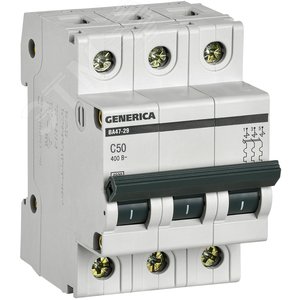 50А 3П C ВА47-29 GENERICA  4.5кА