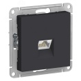 Розетка AtlasDesign ATN001083 RJ45 карбон, механизм