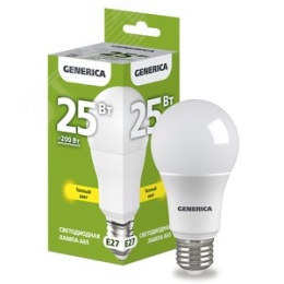 Лампа GENERICA LED25 25W E27 3000K 