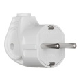 Вилка MAKEL 16А с/з 250V 10027 белая угловая