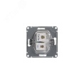 Розетка GLOSSA GSL000185 RJ11*RJ45 в рамку белая