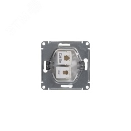 Розетка GLOSSA GSL000185 RJ11*RJ45 в рамку белая