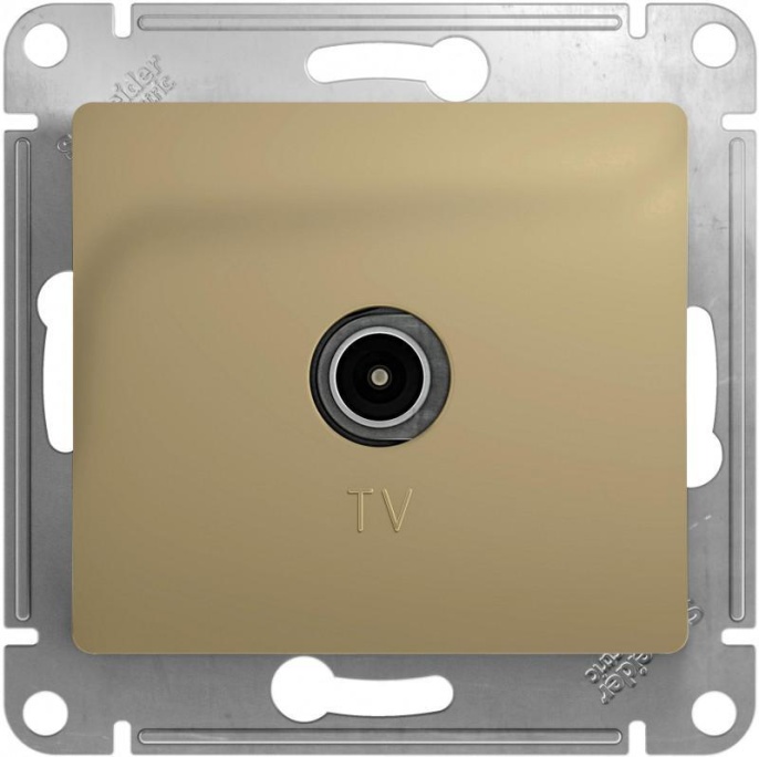 Розетка GLOSSA GSL000491 TV титан