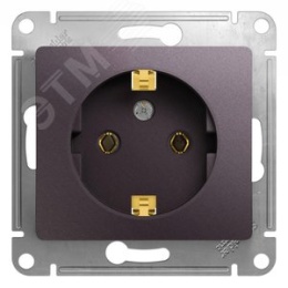 Розетка GLOSSA GSL001443 1ая c/заз. сиреневый туман