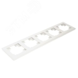 Рамка STEKKER PFR00-7004-01 4-я белая пластик, серия КАТРИН