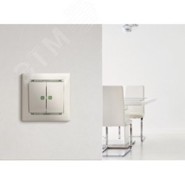 Legrand Valena 774428 выключатель 2кл с подсв. белый 
