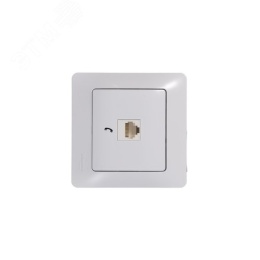 Розетка GLOSSA GSL000181T RJ11 в рамку белый