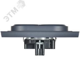 Розетка IEK BRITE 2-ная c/з маренго