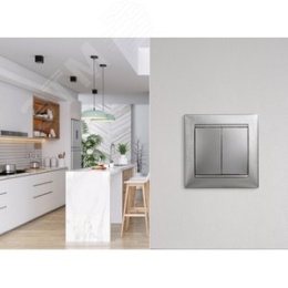 Legrand Valena 770105 Выключатель 2кл. алюм. 