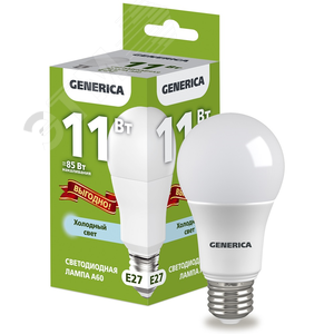 Лампа GENERICA LED11 11W E27 6500k