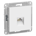 Розетка AtlasDesign ATN000183 RG45, белый, механизм