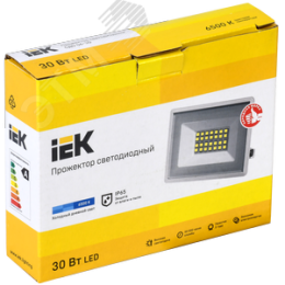 Прожектор IEK СДО06-30 30W 6500k белый корпус