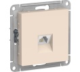 Розетка AtlasDesign ATN000281 RJ11, бежевый, механизм