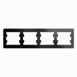 Рамка GLOSSA GSL000704 4пост. антрацит