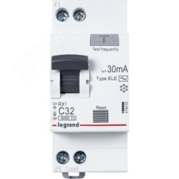 АВДТ RX3 1П+Н С32А 30МА-АС 419402 Legrand диф