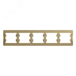 Рамка GLOSSA GSL000405 5постов титан