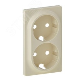 Legrand Valena-L 754951 2*2k+з ЛП 16А 250В накладка двойной розетки сл.кость