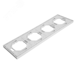 Рамка STEKKER PFR00-5004-01 4-я белый фарфор, серия ЭМИЛИ